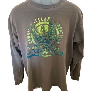 Island Vibes Long Sleeve Tee - Gray
